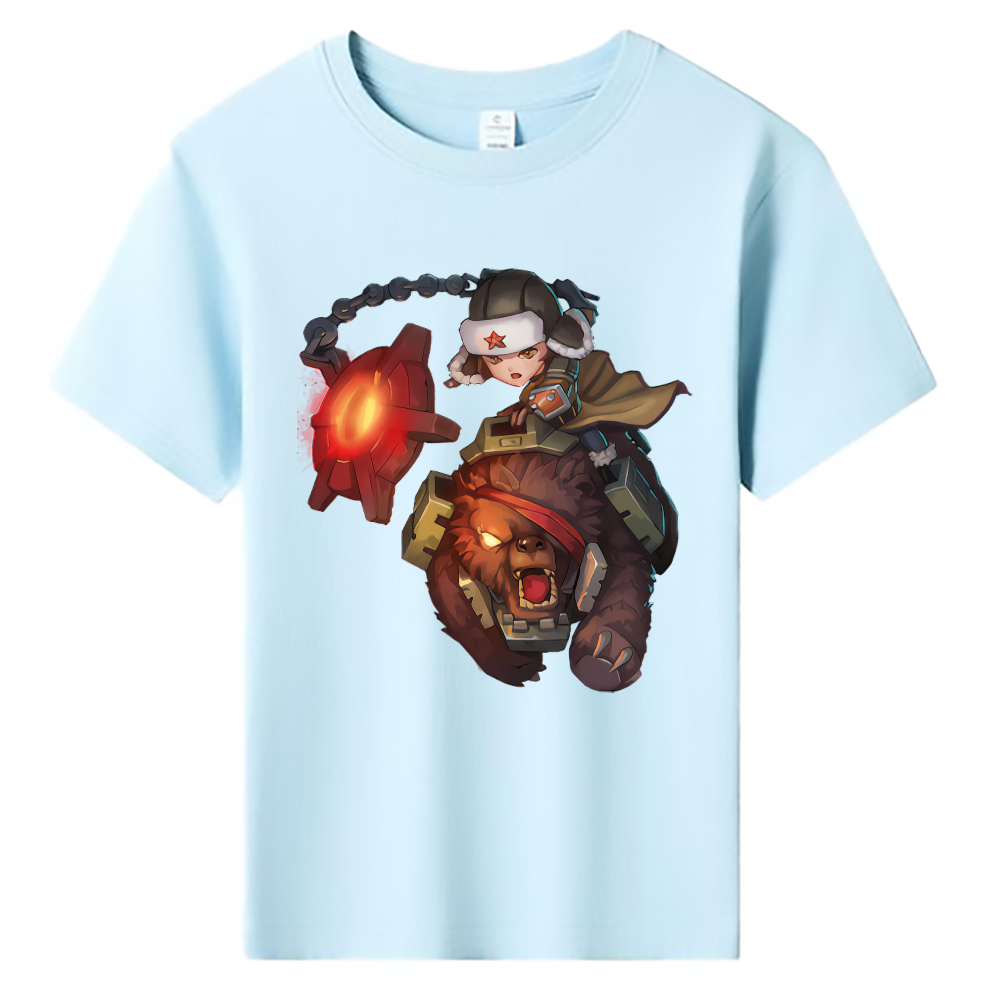 （画像用） リーグ・オブ・レジェンド League of Legends LOL 綿100％キッズTシャツ（フロントプリント）